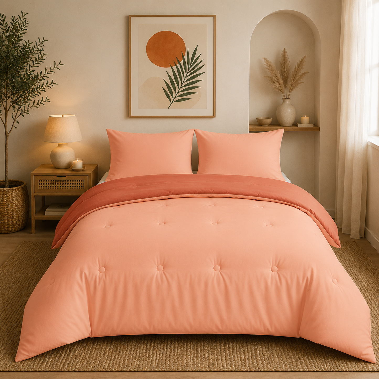 Nørd Berry Blush - La couette sans housse de couette |housse fixe |lavable