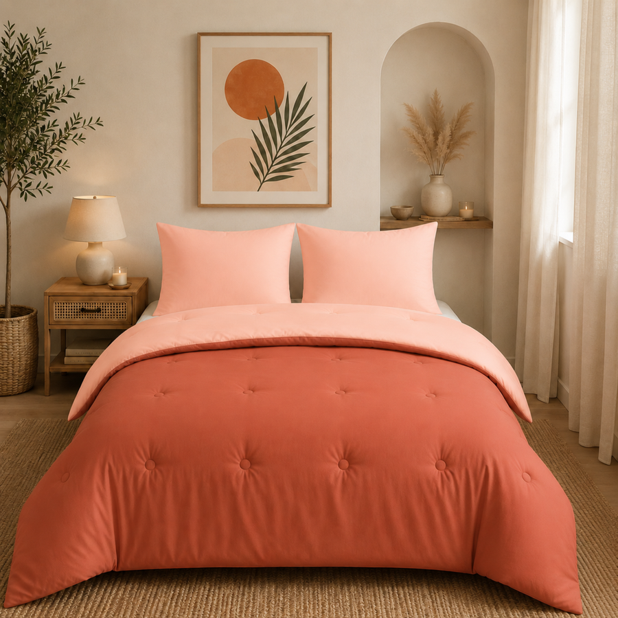 Nørd Berry Blush - La couette sans housse de couette |housse fixe |lavable