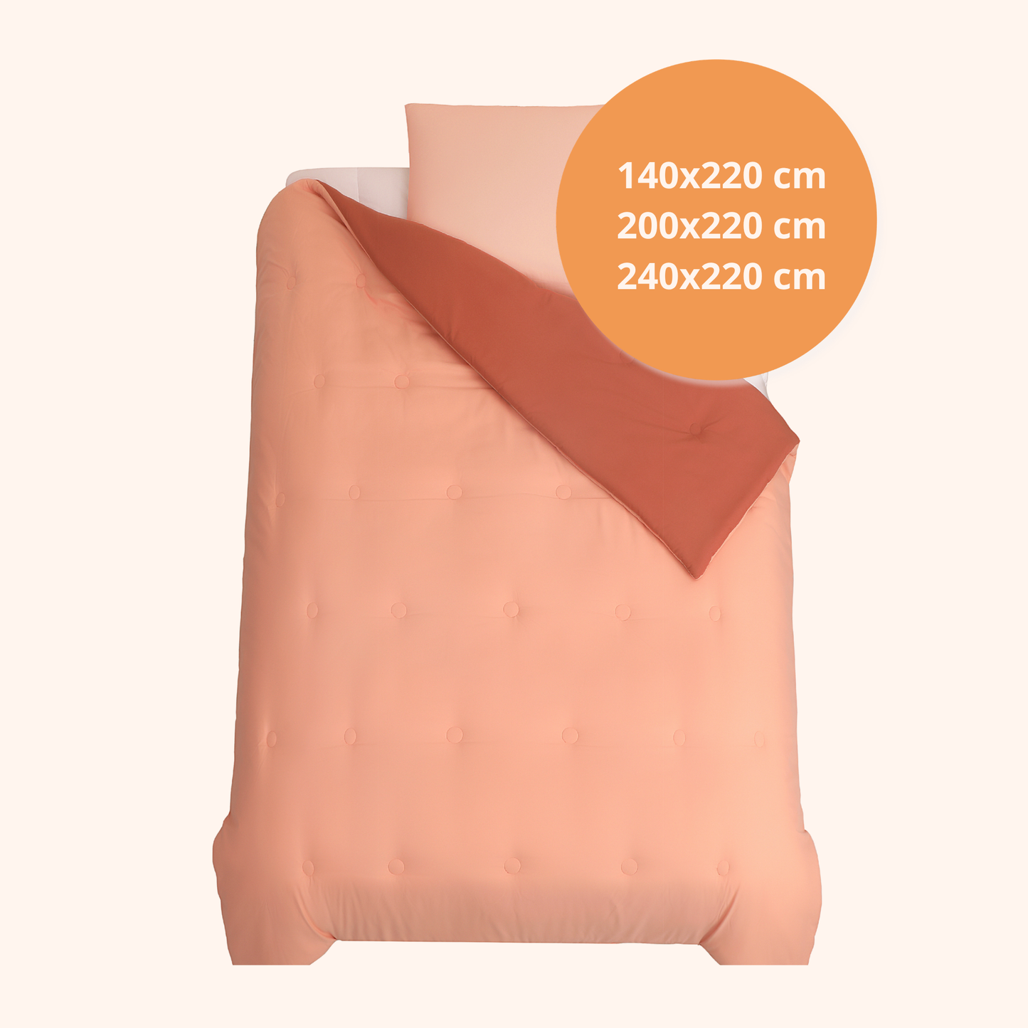 Nørd Berry Blush - La couette sans housse de couette |housse fixe |lavable