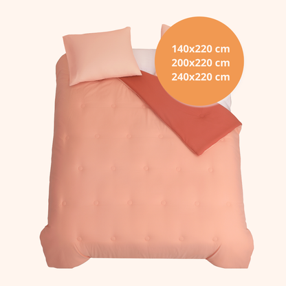 Nørd Berry Blush - La couette sans housse de couette |housse fixe |lavable