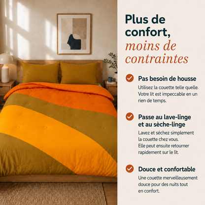 Dreamwave - Sunset Flow - La couette sans housse de couette |housse fixe |lavable