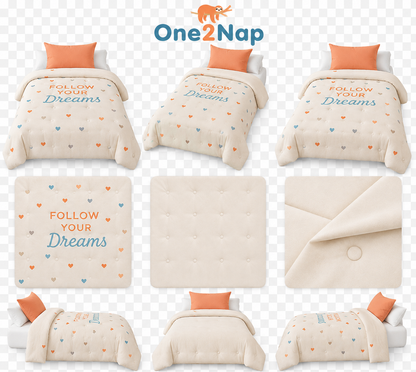 Drøm Dream Chaser – La couette sans housse de couette pour ados | housse fixe | lavable