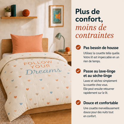 Drøm Dream Chaser – La couette sans housse de couette pour ados | housse fixe | lavable
