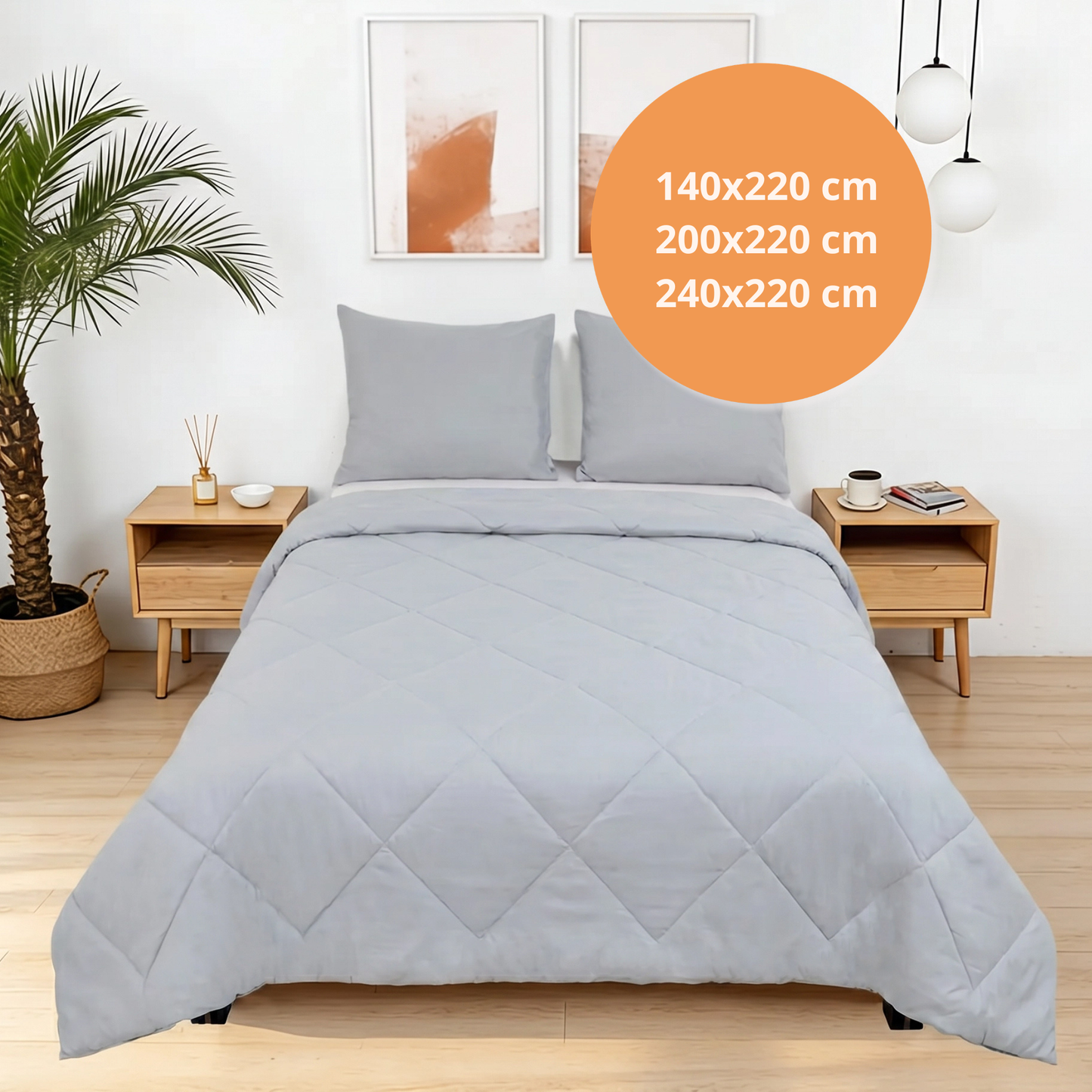 Sommarvino - Fjord Sky - La couette sans housse | housse fixe | lavable