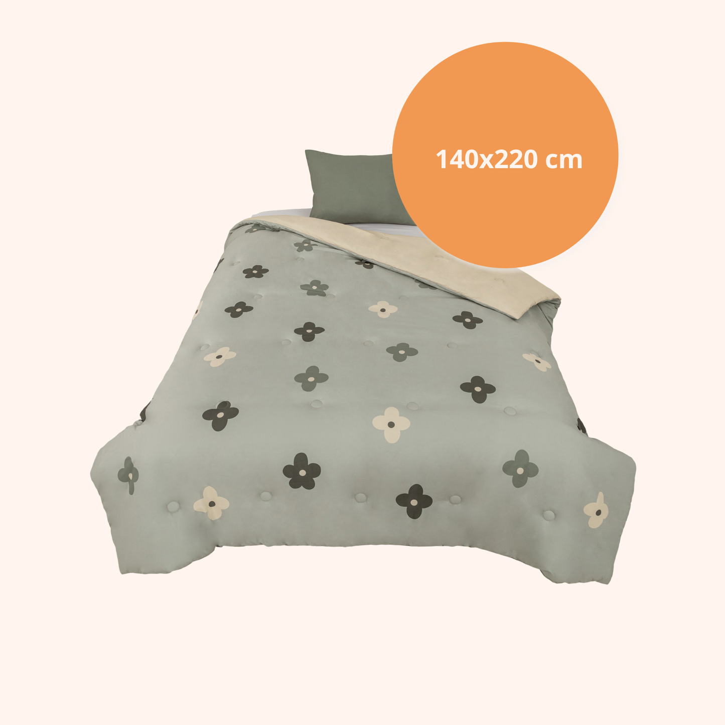 Drøm Forest Whisper - La couette sans housse de couette pour adolescents | housse fixe | lavable