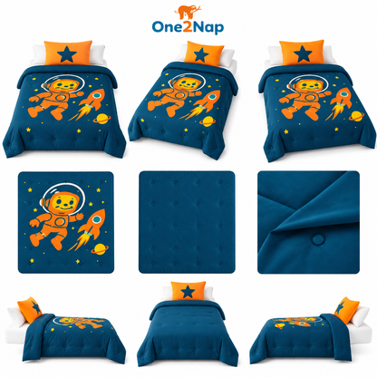 Good vibes - Cosmic Adventure - La couette sans housse pour enfants | housse fixe | lavable
