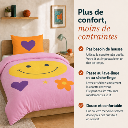 Good vibes - Good Vibes Only - La couette sans housse pour enfants | housse fixe | lavable