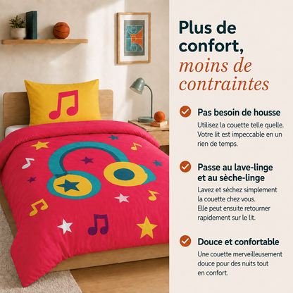 Good vibes - Pop Icons - La couette sans housse pour enfants | housse fixe | lavable