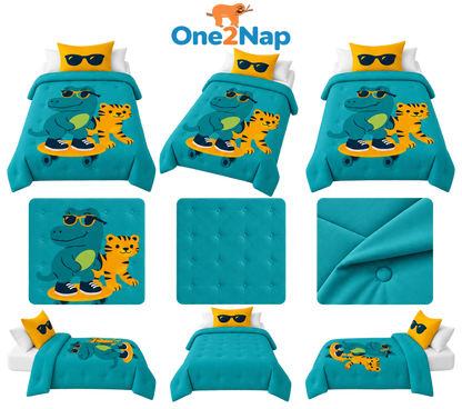 Good vibes - Urban Safari - La couette sans housse pour les enfants | housse fixe | lavable