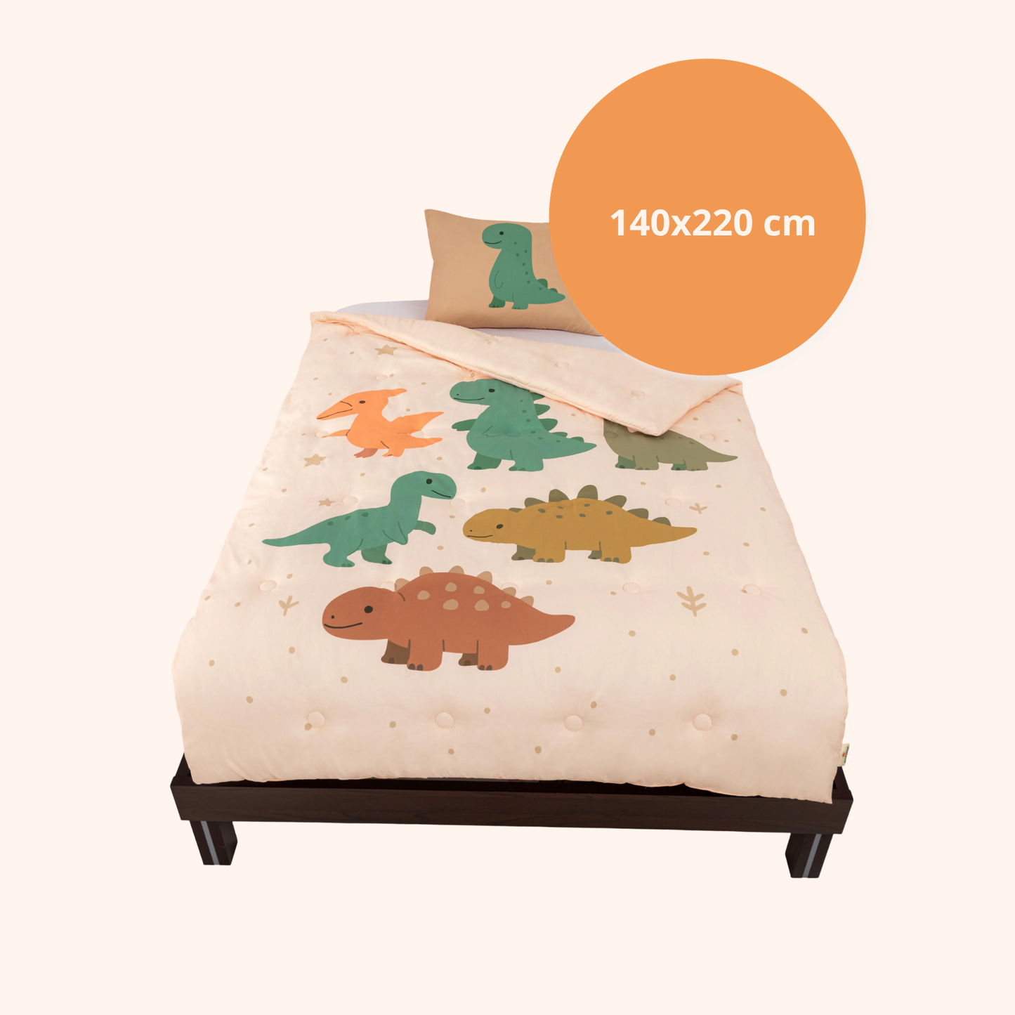 Snork Jurassic Joy - La couette sans housse pour enfants | housse intégrée | lavable
