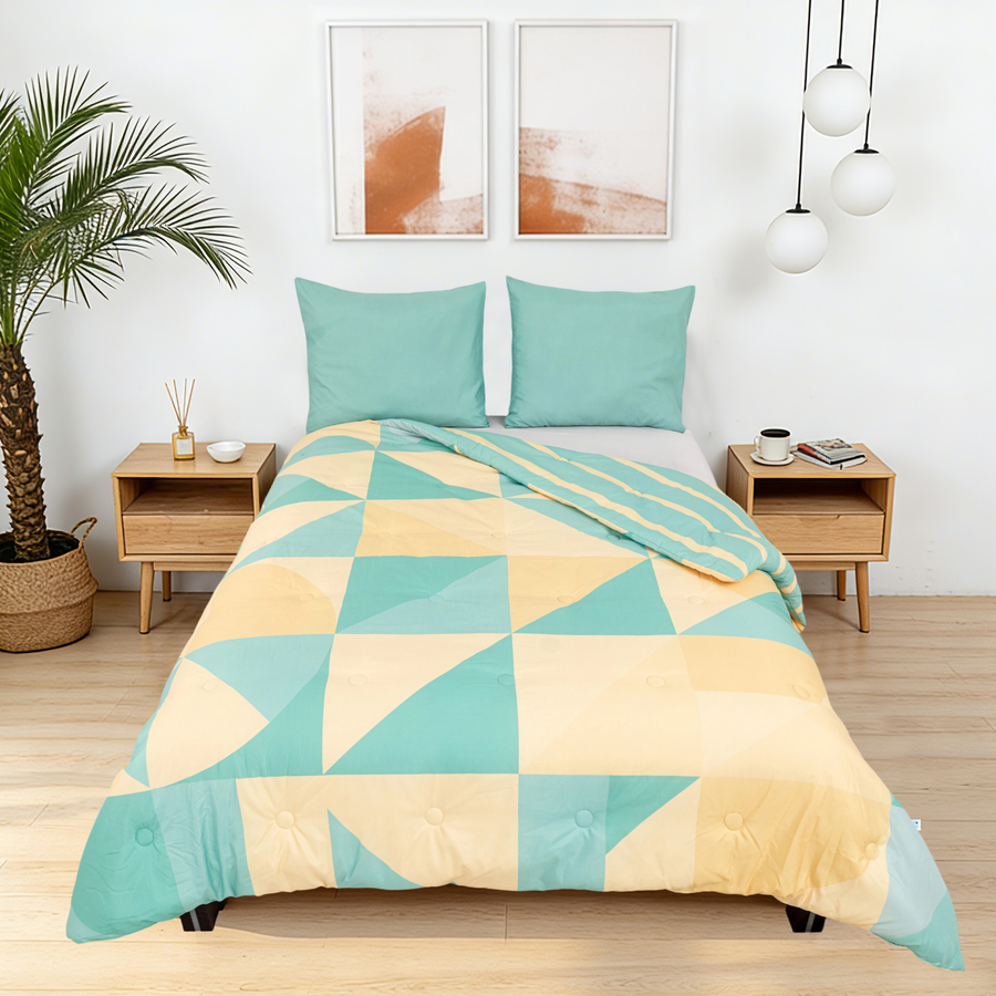 Sommardröm - Mint Calm - La couette sans housse |housse fixe |lavable