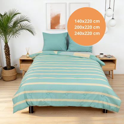 Sommardröm - Mint Calm - La couette sans housse |housse fixe |lavable
