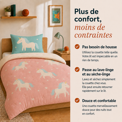 Snork Magical Meadow - La couette sans housse pour enfants | housse intégrée | lavable