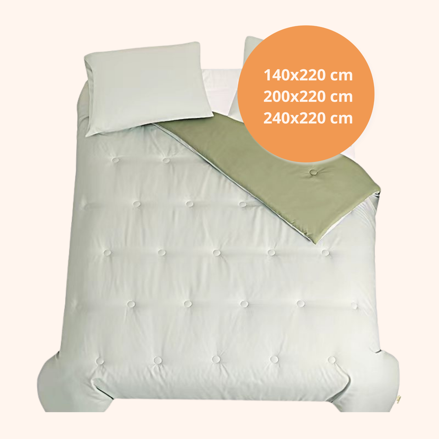Nørd Soft Forest - La couette sans housse de couette |housse fixe |lavable