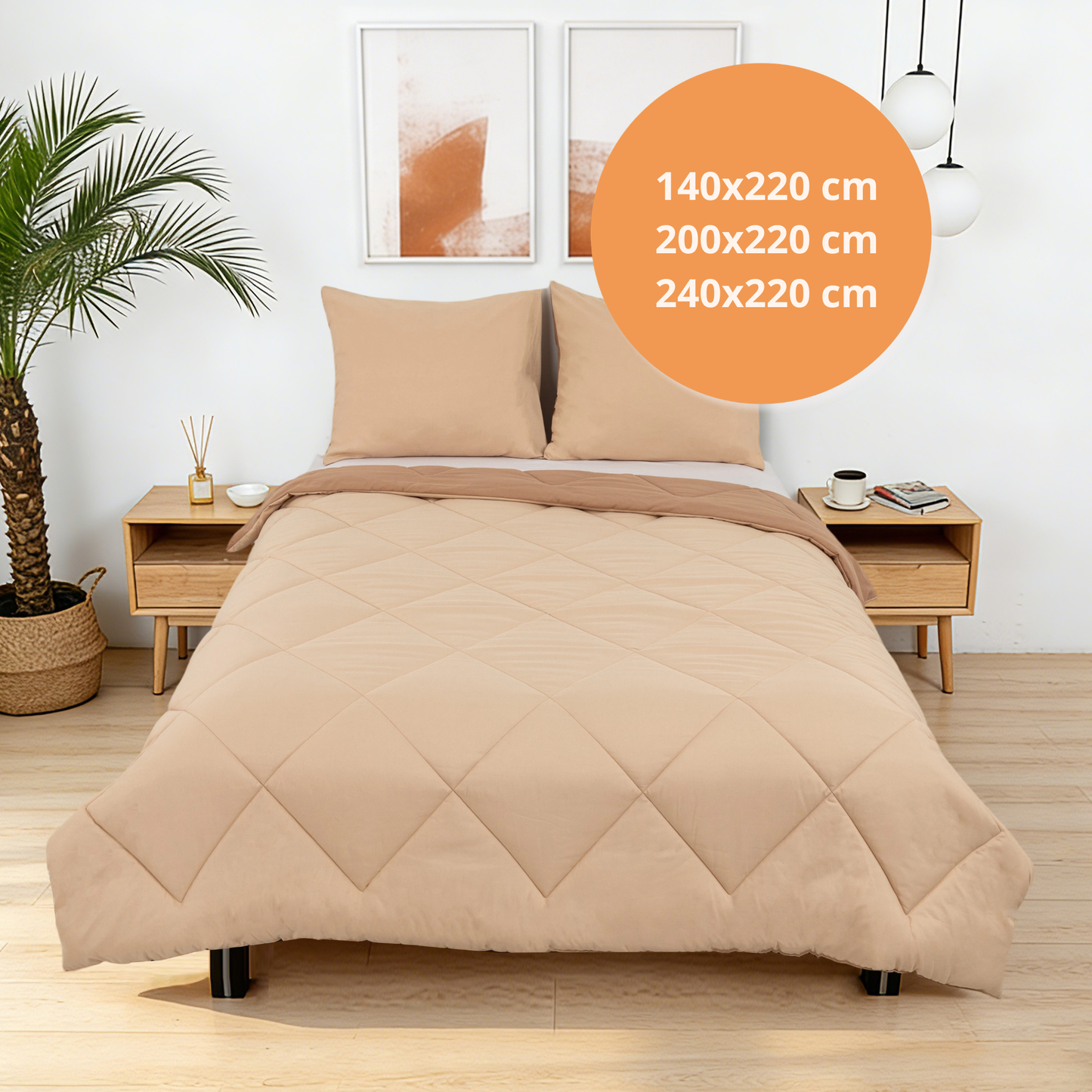 Sommarvino - Soft Mushroom - La couette sans housse de couette |housse fixe |lavable