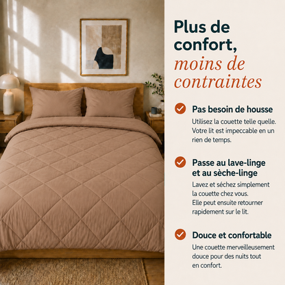 Sommarvino - Soft Mushroom - La couette sans housse de couette |housse fixe |lavable