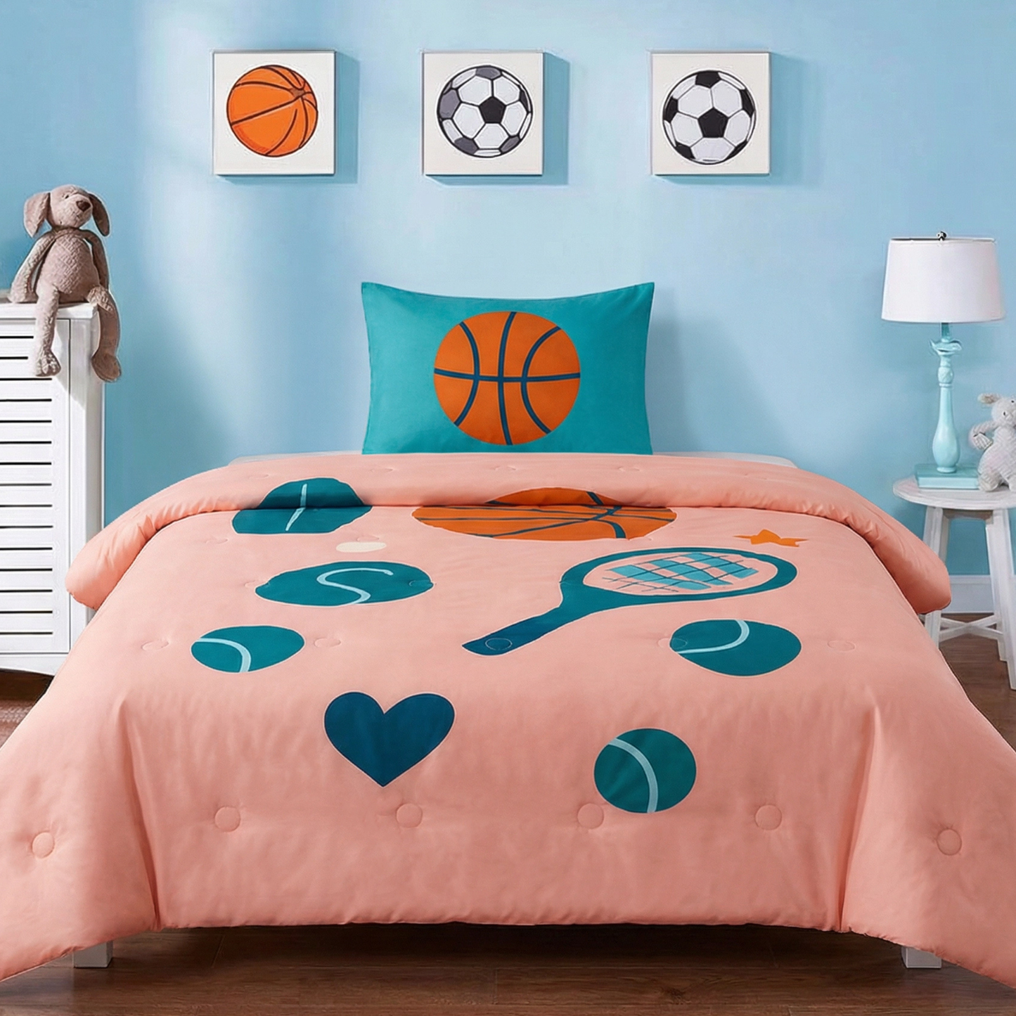 Good vibes - Sporty Summer - La couette sans housse pour les enfants |housse intégrée |lavable