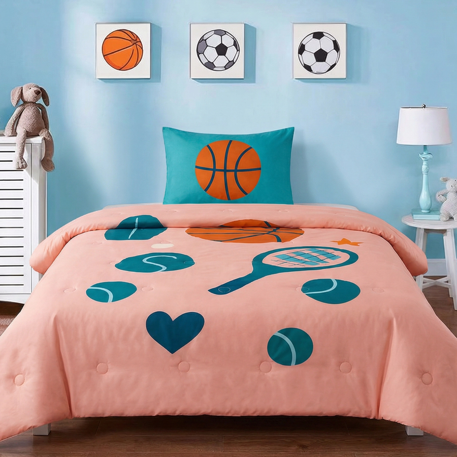 Good vibes - Sporty Summer - La couette sans housse pour les enfants |housse intégrée |lavable