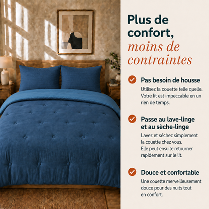 Structure Cloud Blue - La couette sans housse de couette | housse fixe | lavable