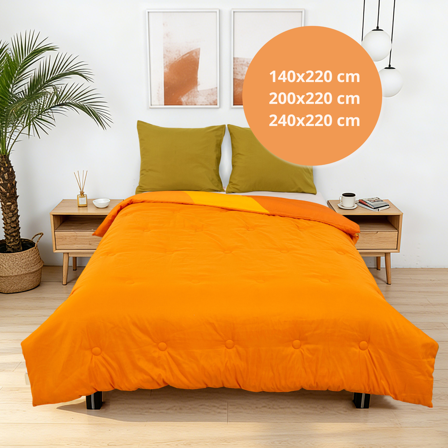 Dreamwave - Sunset Flow - La couette sans housse de couette |housse fixe |lavable