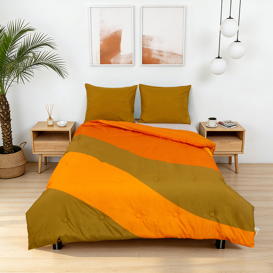 Dreamwave - Sunset Flow - La couette sans housse de couette |housse fixe |lavable