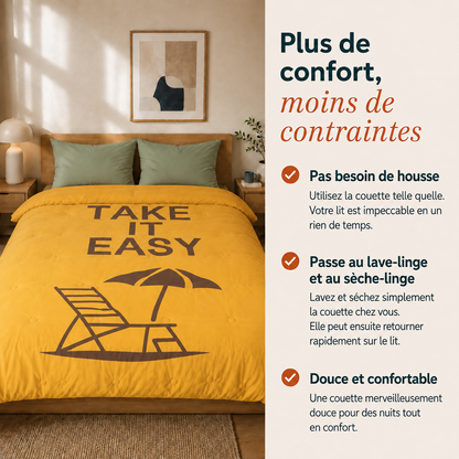 Take-it-Lazy - The Lounger - La couette sans housse de couette | housse fixe | lavable