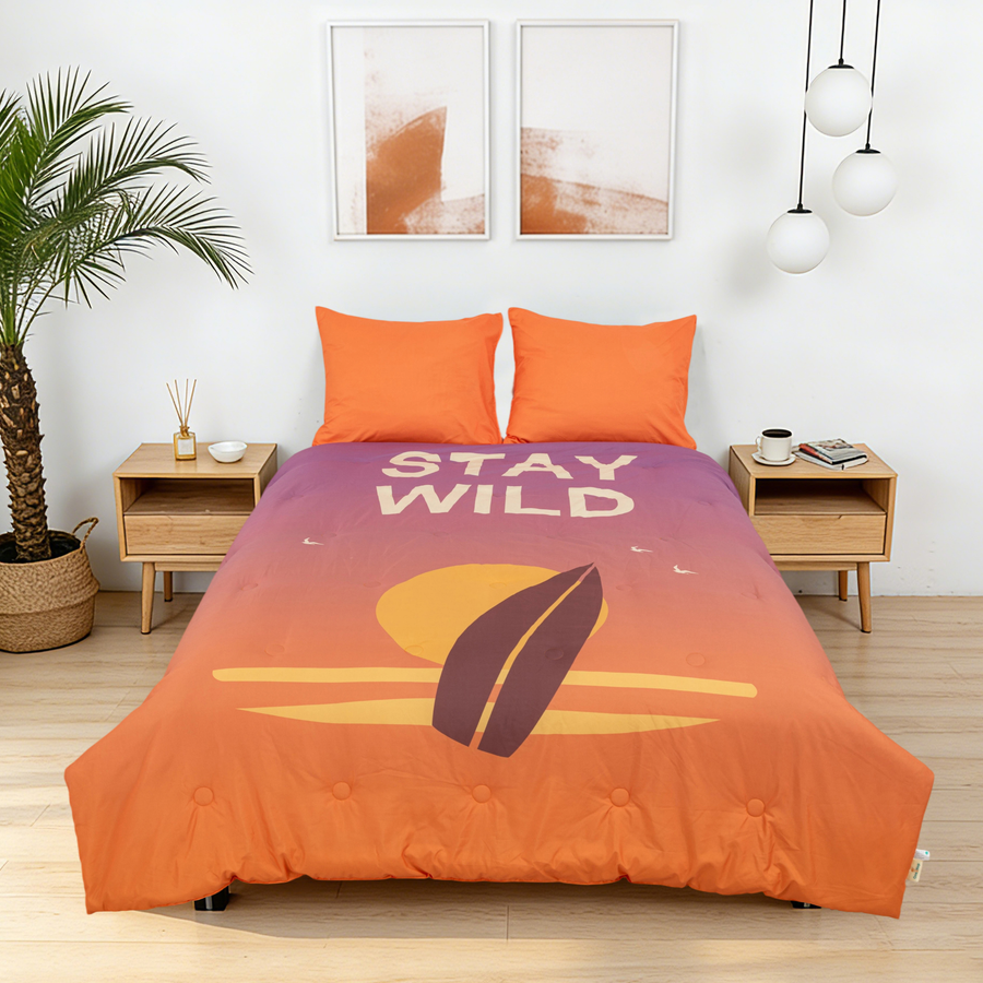 Take-it-Lazy - The Rebel Surfer - La couette sans housse ni parure |housse fixe |lavable