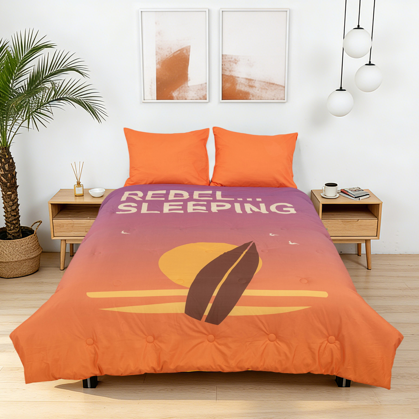 Take-it-Lazy - The Rebel Surfer - La couette sans housse ni parure |housse fixe |lavable