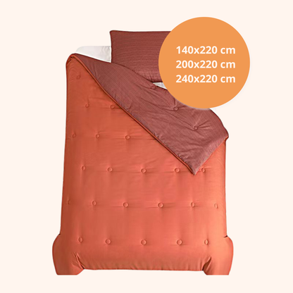 Structure Velvet Plum - La couette sans housse | housse fixe | lavable