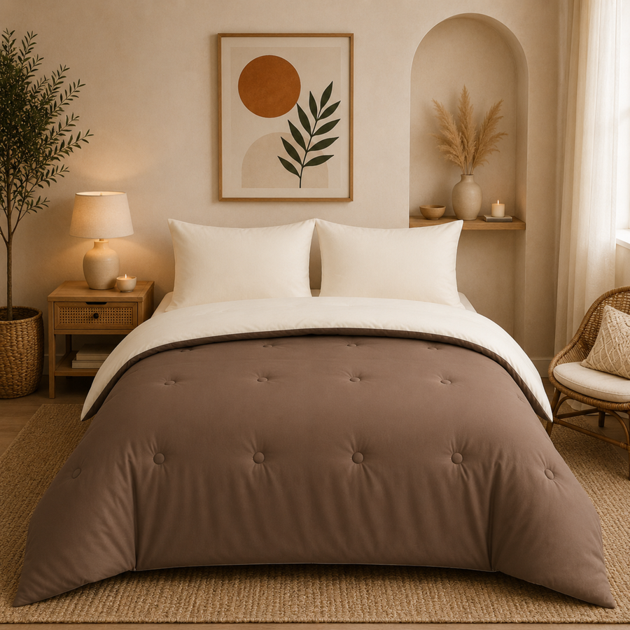 Nørd Warm Sand - La couette sans housse | housse fixe | lavable