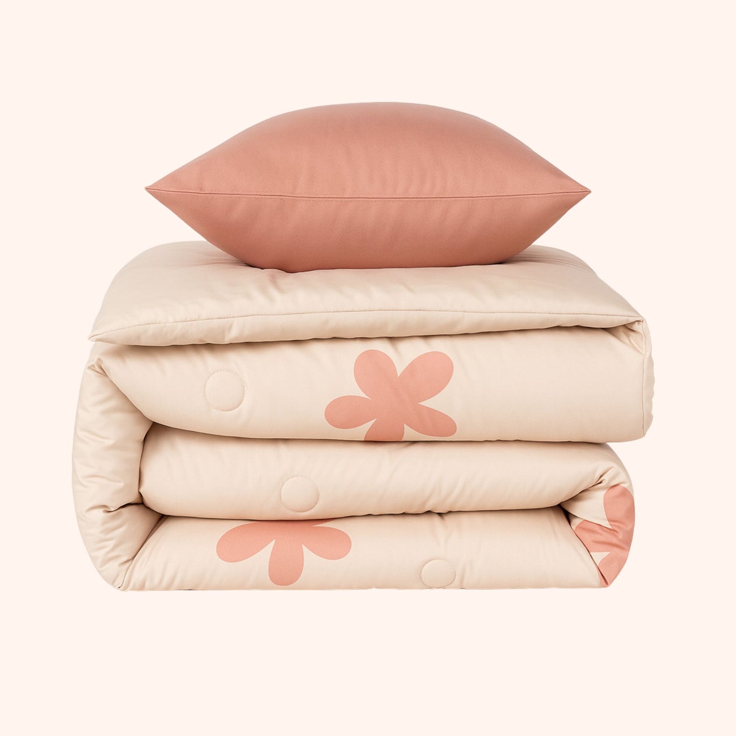 Drøm Rose Dawn - La couette sans housse pour adolescents |housse intégrée |lavable