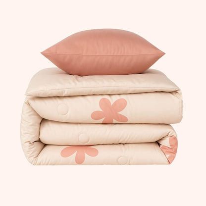 Drøm Rose Dawn - La couette sans housse pour adolescents |housse intégrée |lavable