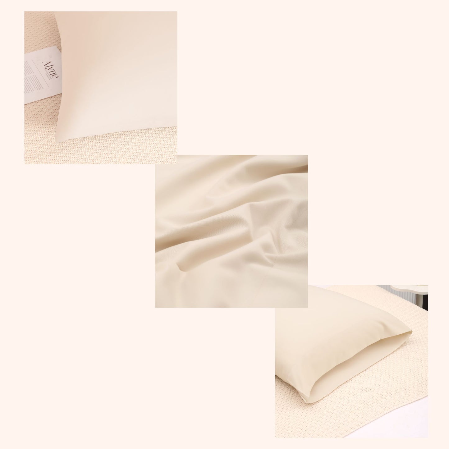 Nørd Warm Sand – Taie d’oreiller 60x70 cm | Chaleur scandinave naturelle