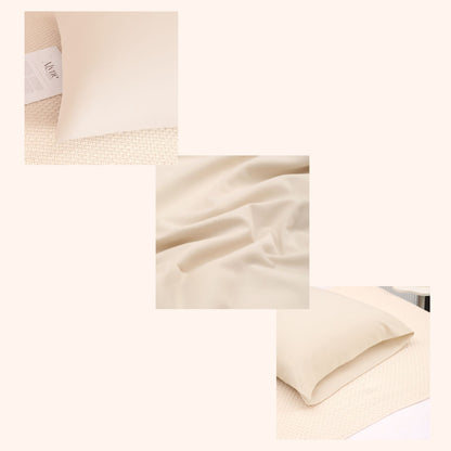 Nørd Warm Sand – Taie d’oreiller 60x70 cm | Chaleur scandinave naturelle