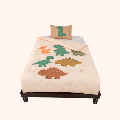 Snork Jurassic Joy - La couette sans housse pour enfants | housse intégrée | lavable