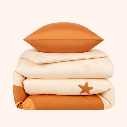 Snork Cuddle Caramel - La couette sans housse pour enfants | housse intégrée | lavable