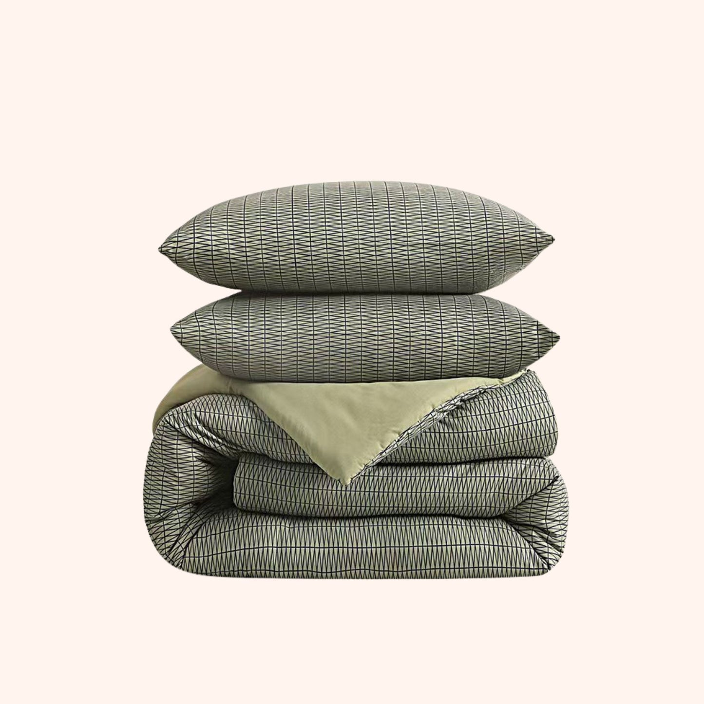 Struktur Olive Leaf - La couette sans housse de couette | housse fixe | lavable