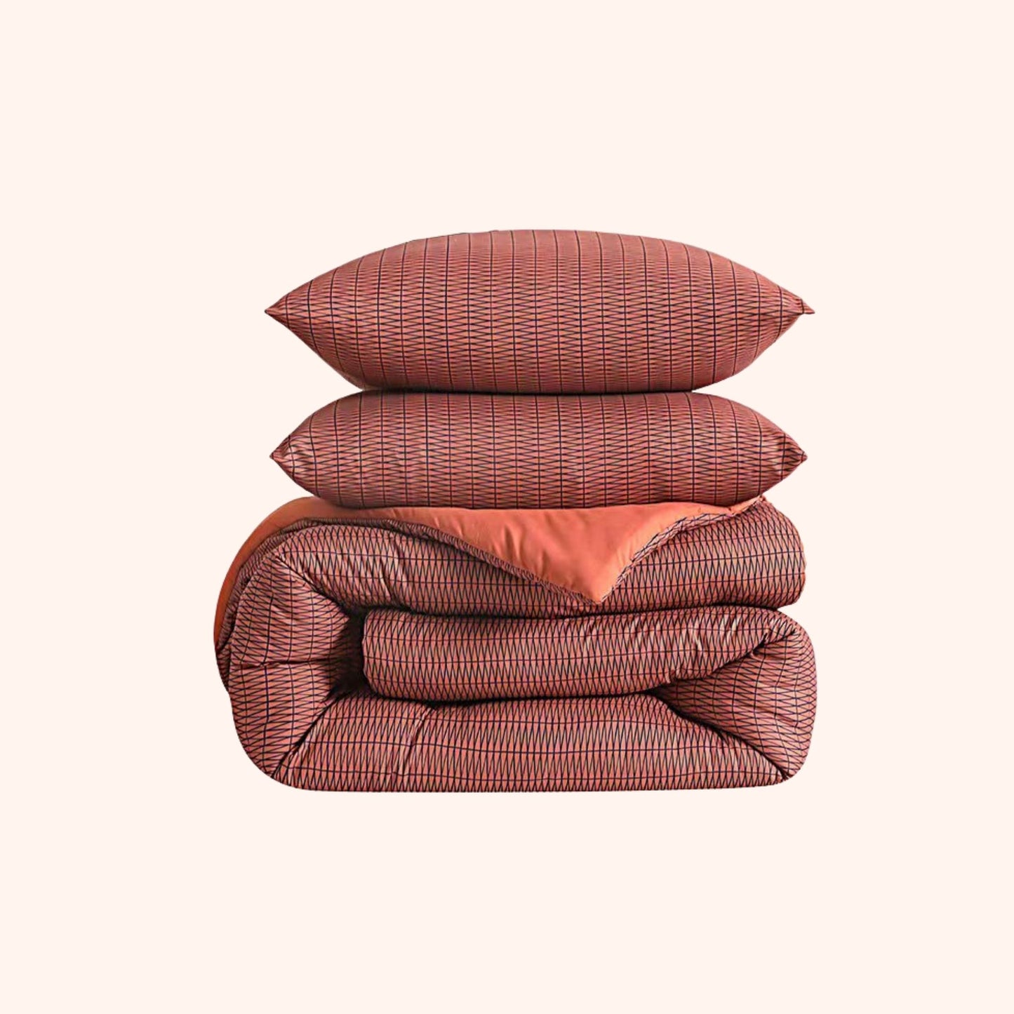 Structure Velvet Plum - La couette sans housse | housse fixe | lavable