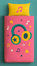 Good vibes - Pop Icons - La couette sans housse pour enfants | housse fixe | lavable
